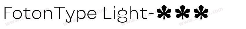 FotonType Light字体转换